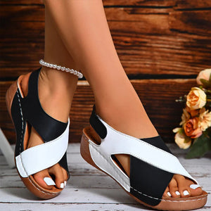 Sandales orthopédiques à talon compensé super confortables pour femmes