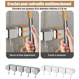 Crochet pour vadrouille multifonctionnel