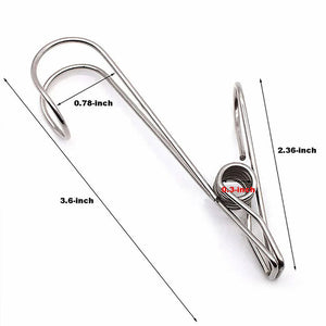 Clip en métal inoxydable avec crochets