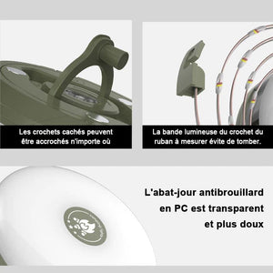 Guirlande lumineuse escamotable portative imperméable pour l'extérieur