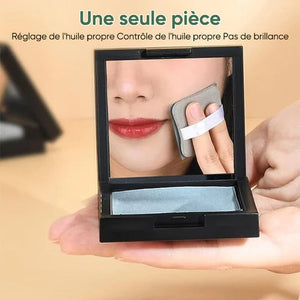 Papier absorbant l'huile pour le visage en boîte