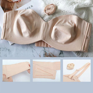 Soutien-gorge bandeau multi-ports antidérapant à maintien intégral