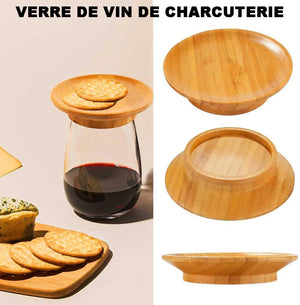 Couvercle de verre à vin charcuterie