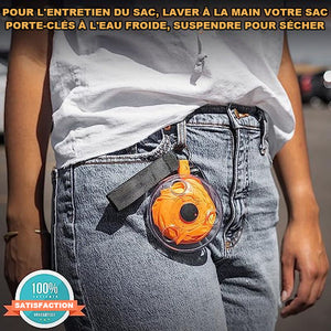 Sac de courses portatif en forme de disque