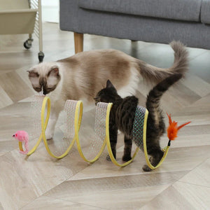 Tunnel pliable pour chat