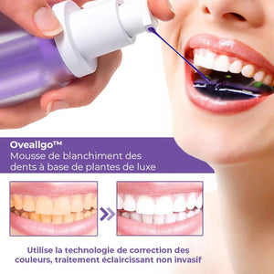 Mousse de blanchiment des dents à base de plantes de luxe