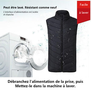 Gilet thermique chauffante, rechargeable par USB