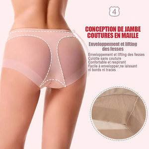 Culotte sans couture taille haute en soie glacée