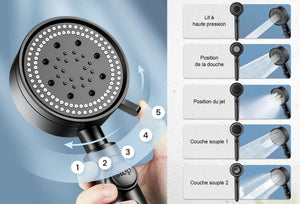 Pommeau de douche multifonctionnel à haute pression