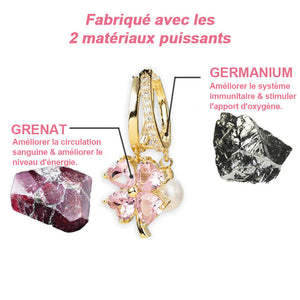 Boucles d'oreilles germanium de thérapie magnétique lymphatique