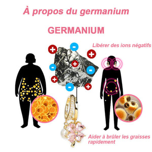 Boucles d'oreilles germanium de thérapie magnétique lymphatique