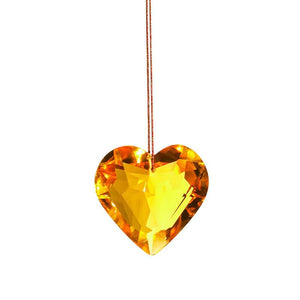 Pendentif prisme en forme de coeur